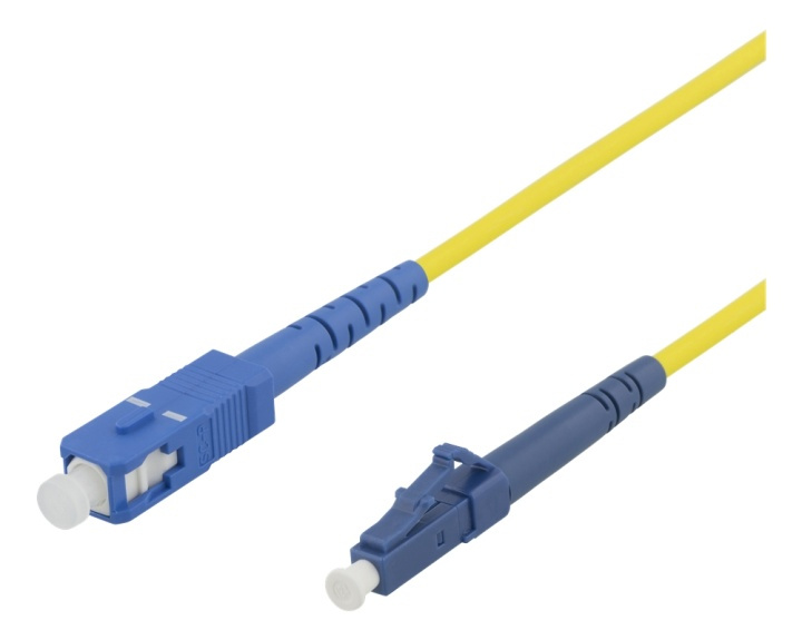 DELTACO Fiber cable, LC - SC, 9/125, OS1/2, singlemode, LSZH, 1m i gruppen COMPUTERTILBEHØR / Kabler og adaptere / Netværkskabler / Fiberkabling hos TP E-commerce Nordic AB (38-53979)