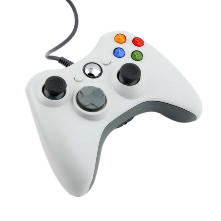 Håndcontroller til Xbox 360 (hvid) i gruppen HJEMMEELEKTRONIK / Spilkonsoller og tilbehør / Xbox 360 hos TP E-commerce Nordic AB (38-5417)