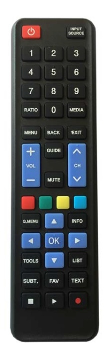 Dilog universal remote control for Samsung and LG, black i gruppen HJEMMEELEKTRONIK / Lyd & billede / Tv og tilbehør / Fjernbetjeninger hos TP E-commerce Nordic AB (38-54207)