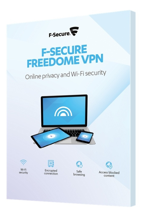 F-Secure FREEDOME VPN, 3 enheder, 1 år - Nordisk retail box i gruppen COMPUTERTILBEHØR / Computer Tilbehør / Software hos TP E-commerce Nordic AB (38-54449)