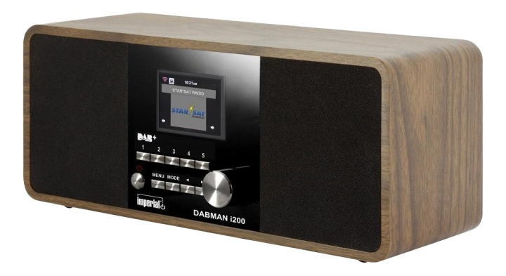 IMPERIAL DABMAN i200 hybrid radio, stereo, internet/DAB+/FM RDS, wood i gruppen HJEMMEELEKTRONIK / Lyd & billede / Hjemmebiograf, HiFi & Bærbar / Kompakt stereo & pladespiller hos TP E-commerce Nordic AB (38-54704)