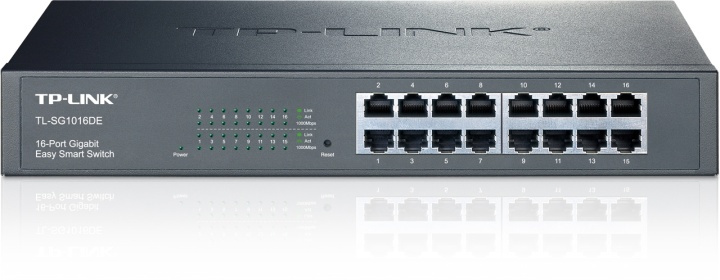 TP-LINK Layer 2 netværksswitch, 16-ports 10/100/1000Mbps, RJ45, metal i gruppen COMPUTERTILBEHØR / Netværk / Switches / 10/100/1000Mbps hos TP E-commerce Nordic AB (38-55809)