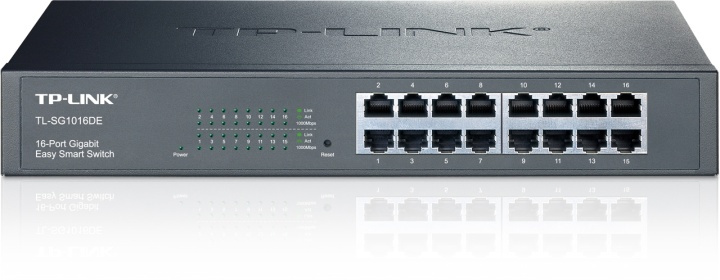 TP-LINK Layer 2 netværksswitch, 16-ports 10/100/1000Mbps, RJ45, metal i gruppen COMPUTERTILBEHØR / Netværk / Switches hos TP E-commerce Nordic AB (38-55809)