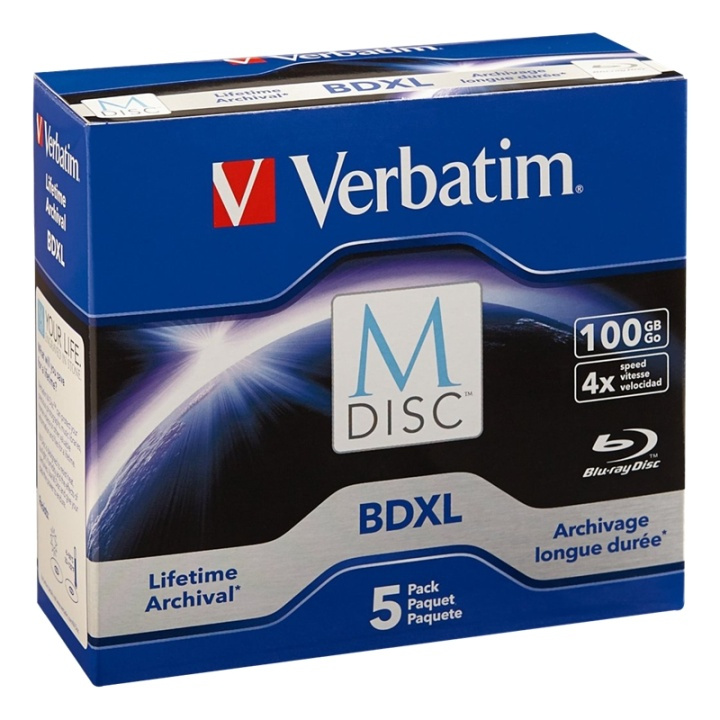 Verbatim BD-R M-disc Single Layer 4X Scratchguard surface i gruppen HJEMMEELEKTRONIK / Lagringsmedier / CD / DVD / BD-diske / Blu-Ray hos TP E-commerce Nordic AB (38-55906)