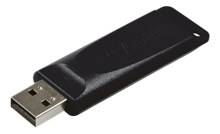 Verbatim USB DRIVE 2.0 STORE N GO SLIDER 32GB BLACK i gruppen HJEMMEELEKTRONIK / Lagringsmedier / USB-flash drev / USB 2.0 hos TP E-commerce Nordic AB (38-55953)