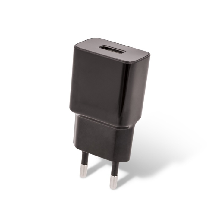 Setty USB-vægoplader, 1A, sort i gruppen SMARTPHONES & TABLETS / Opladere og kabler / Vægoplader / Vægoplader USB hos TP E-commerce Nordic AB (38-56800)