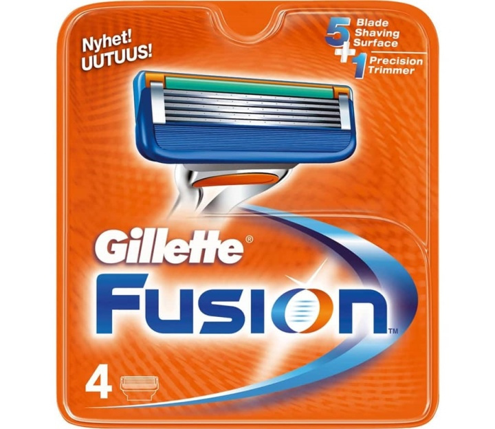 Gillette Fusion 4-pack i gruppen SKØNHED & HELSE / Hår og styling / Barbering og trimning / Barberskraber og tilbehør hos TP E-commerce Nordic AB (38-57202)