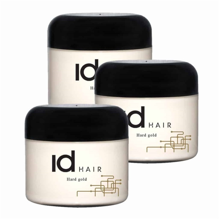 3-pack ID Hair Hard Gold Wax 100ml i gruppen SKØNHED & HELSE / Hår og styling / Hår styling / Hår Voks hos TP E-commerce Nordic AB (38-57380)