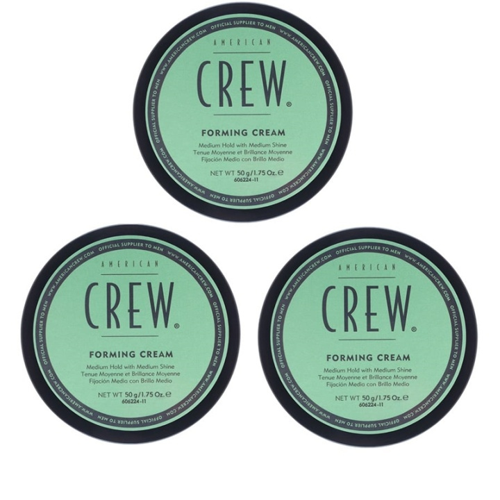 3-pack American Crew Forming Cream 85g i gruppen SKØNHED & HELSE / Hår og styling / Hår styling / Hår Voks hos TP E-commerce Nordic AB (38-57547)