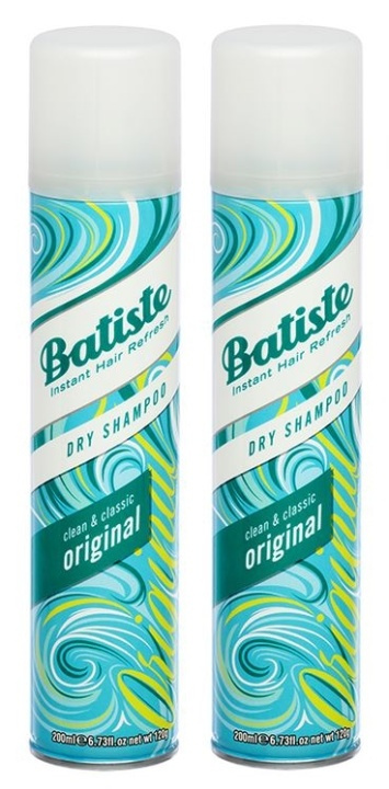 2-pack Batiste Dry Shampoo Original Stor 200ml i gruppen SKØNHED & HELSE / Hår og styling / Hårpleje / Tør shampoo hos TP E-commerce Nordic AB (38-57588)