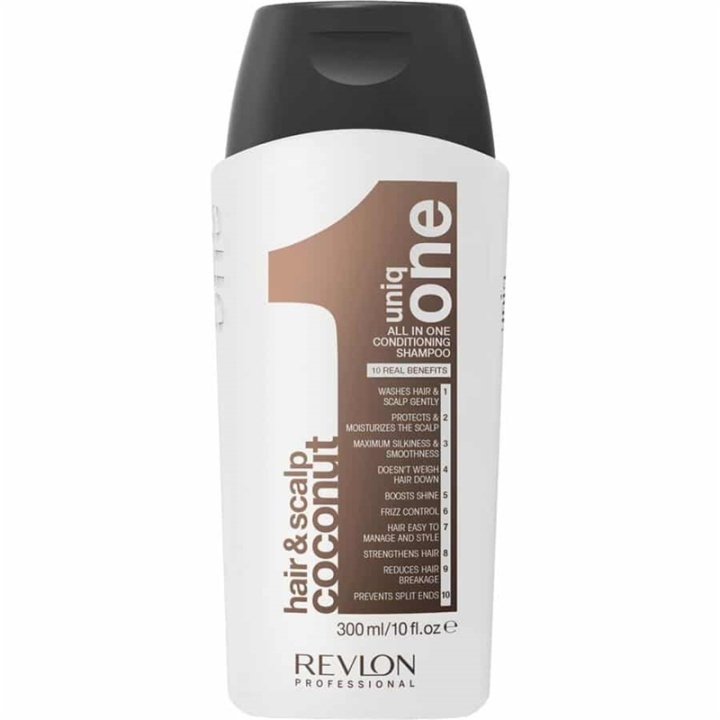 Revlon Uniq One Conditioning Coconut Shampoo 300ml i gruppen SKØNHED & HELSE / Hår og styling / Hårpleje / Shampoo hos TP E-commerce Nordic AB (38-57847)