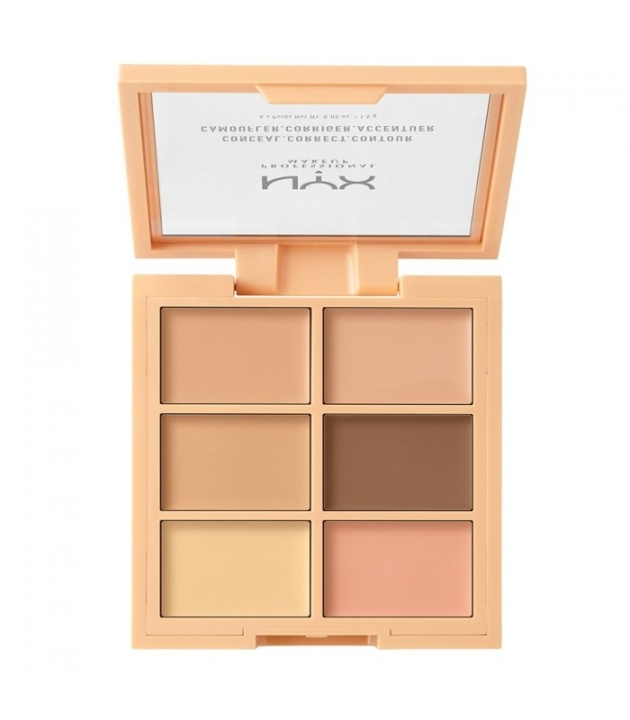 NYX PROF. MAKEUP 3C Palette Conceal Correct Contour Light i gruppen SKØNHED & HELSE / Makeup / Makeup ansigt / Contour/Highlight hos TP E-commerce Nordic AB (38-57874)