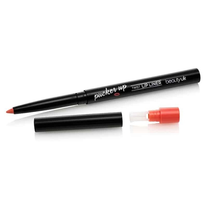 Beauty UK Pucker Up - Twist Lip Liner No.4 Peachy Kiss i gruppen SKØNHED & HELSE / Makeup / Læber / Lip liner hos TP E-commerce Nordic AB (38-58560)