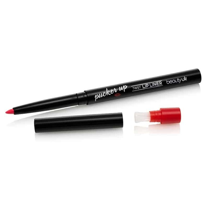 Beauty UK Pucker Up - Twist Lip Liner No.7 Raspberry Smooch i gruppen SKØNHED & HELSE / Makeup / Læber / Lip liner hos TP E-commerce Nordic AB (38-58563)