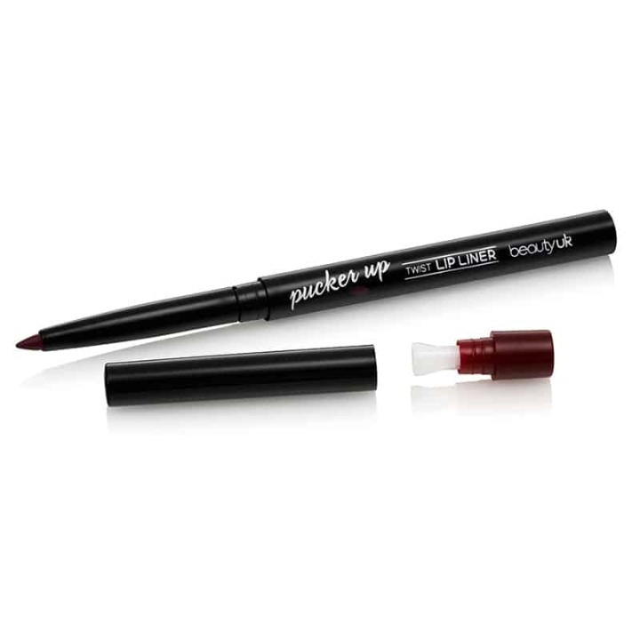 Beauty UK Pucker Up - Twist Lip Liner No.9 Plum Pout i gruppen SKØNHED & HELSE / Makeup / Læber / Lip liner hos TP E-commerce Nordic AB (38-58565)