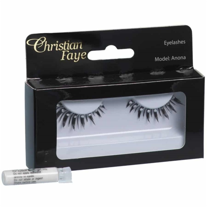 Christian Faye Eyelashes Afton With Glue i gruppen SKØNHED & HELSE / Makeup / Øjne og øjenbryn / Falske øjenvipper hos TP E-commerce Nordic AB (38-58636)