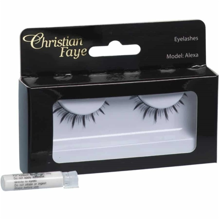 Christian Faye Eyelashes Alexa With Glue i gruppen SKØNHED & HELSE / Makeup / Øjne og øjenbryn / Falske øjenvipper hos TP E-commerce Nordic AB (38-58638)