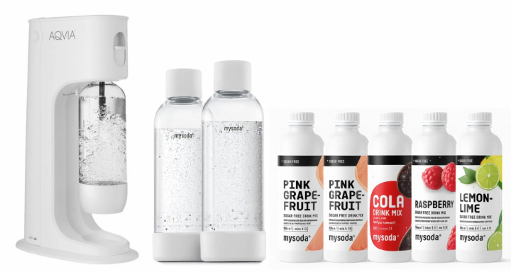 AGA Aqvia Balance Stripped + 2 x bottles + 5 flavors i gruppen HJEM, HUS & HAVE / Husholdningsapparater / Vand & Juice / Kulsyremaskiner / Kulsyremaskiner hos TP E-commerce Nordic AB (38-5876STRPKT2)