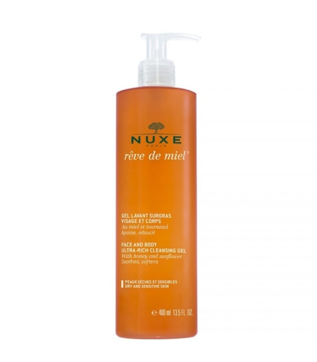 Nuxe Reve de Miel Face & Body Ultra-Rich Cleansing Gel 400ml i gruppen SKØNHED & HELSE / Hudpleje / Ansigt / Rengøring hos TP E-commerce Nordic AB (38-58903)