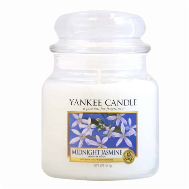 Yankee Candle Classic Medium Jar Midnight Jasmine Candle 411g i gruppen SKØNHED & HELSE / Duft & Parfume / Øvrig duft / Duftlys hos TP E-commerce Nordic AB (38-59248)