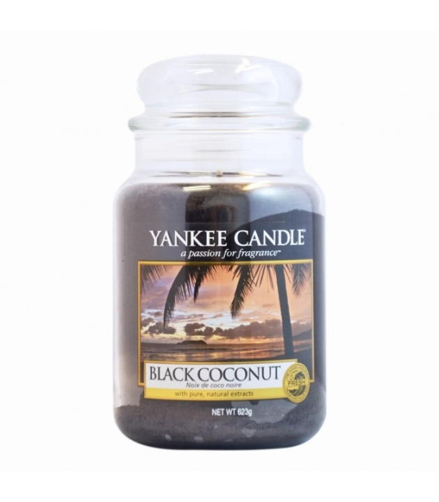 Yankee Candle Classic Large Jar Black Coconut Candle 623g i gruppen SKØNHED & HELSE / Duft & Parfume / Øvrig duft / Duftlys hos TP E-commerce Nordic AB (38-59250)