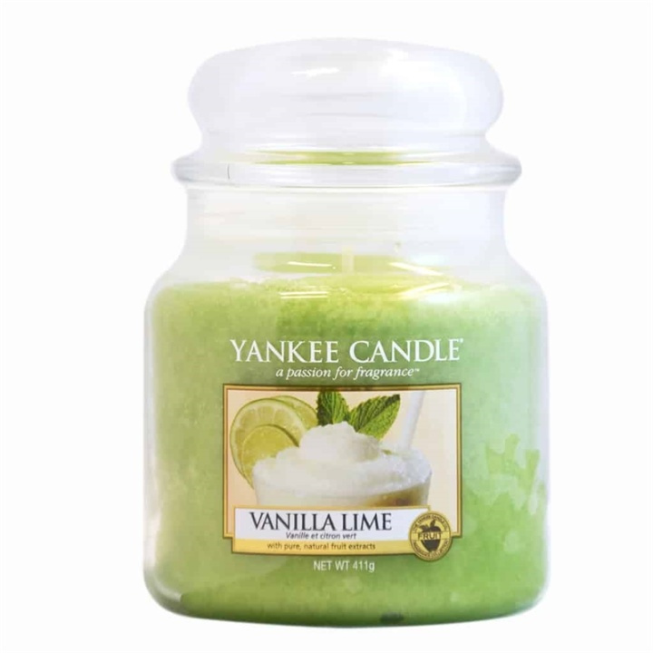 Yankee Candle Classic Medium Jar Vanilla Lime Candle 411g i gruppen SKØNHED & HELSE / Duft & Parfume / Øvrig duft / Duftlys hos TP E-commerce Nordic AB (38-59260)