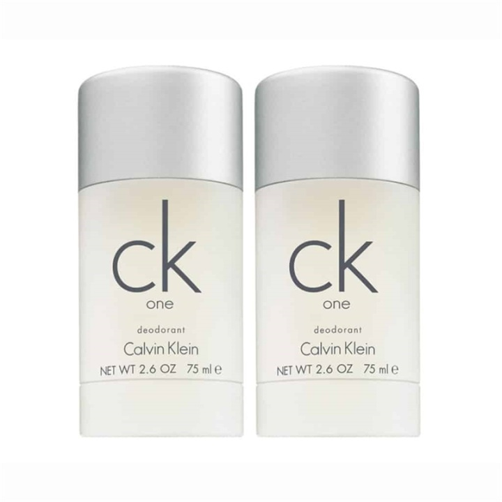2-pack Calvin Klein CK One Deostick 75ml i gruppen SKØNHED & HELSE / Duft & Parfume / Deodorant / Deo for hende hos TP E-commerce Nordic AB (38-59296)