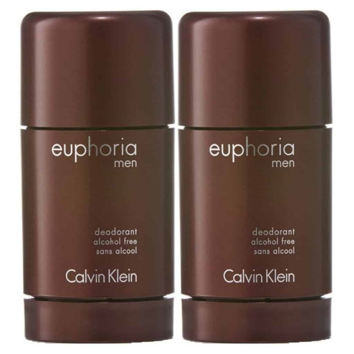 2-pack Calvin Klein Euphoria For Men Deostick 75ml i gruppen SKØNHED & HELSE / Duft & Parfume / Deodorant / Deo for ham hos TP E-commerce Nordic AB (38-59363)