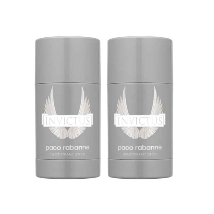 2-pack Paco Rabanne Invictus Deostick 75ml i gruppen SKØNHED & HELSE / Duft & Parfume / Deodorant / Deo for ham hos TP E-commerce Nordic AB (38-59377)