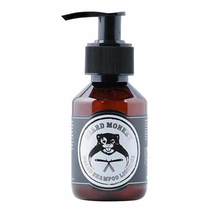 Beard Monkey Beard Shampoo Licorice 100ml i gruppen SKØNHED & HELSE / Hår og styling / Skæg pleje / Skæg vask hos TP E-commerce Nordic AB (38-59394)