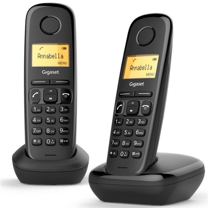 Gigaset AS170 Duo (L36852H2802R201) i gruppen HJEMMEELEKTRONIK / Lyd & billede / Fast telefoni / Trådløse telefoner hos TP E-commerce Nordic AB (38-60038)