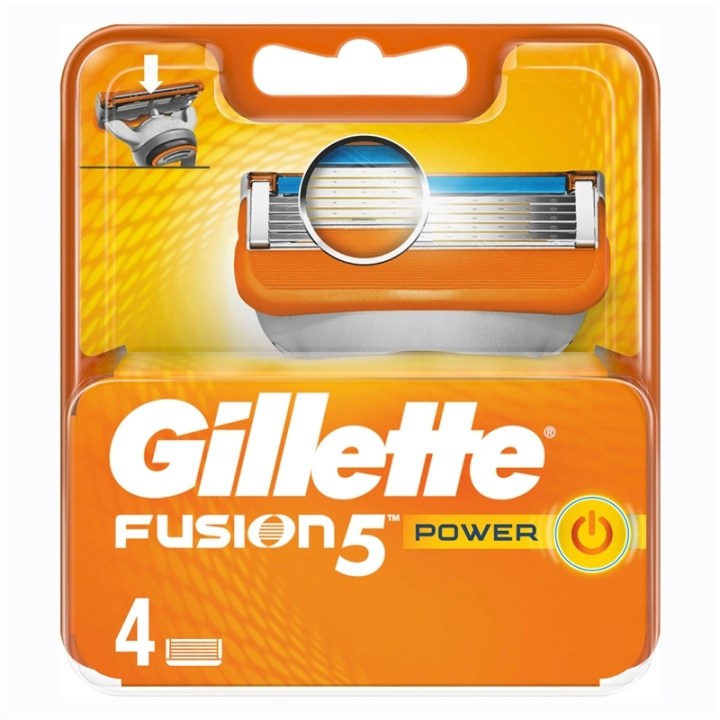 Gillette Rakblad Fusion Power 4-pack (852475) i gruppen SKØNHED & HELSE / Hår og styling / Barbering og trimning / Barberskraber og tilbehør hos TP E-commerce Nordic AB (38-60047)