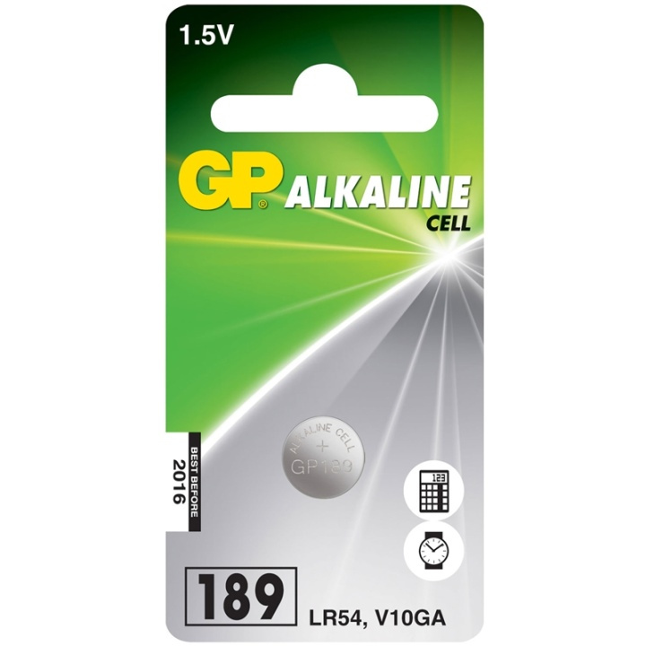 GP LR54 1,5V Alkalisk 1-pack (102004) i gruppen HJEMMEELEKTRONIK / Batterier og opladere / Batterier / Knapcelle hos TP E-commerce Nordic AB (38-60057)