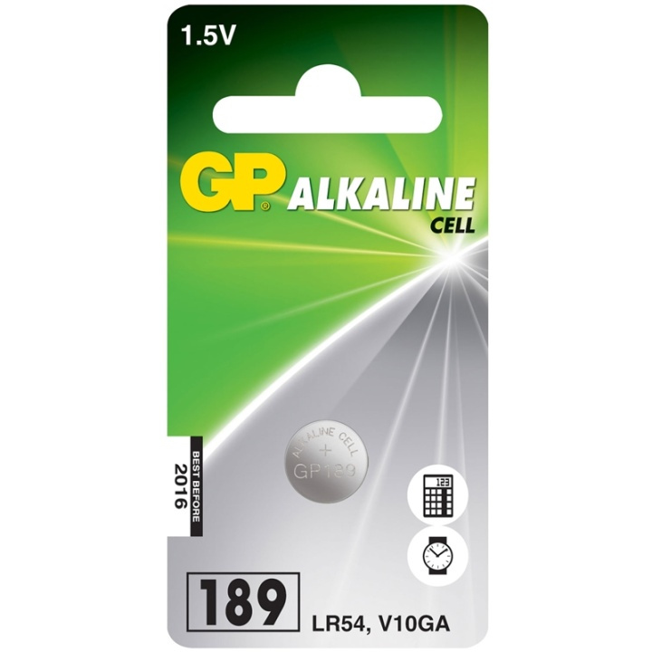 GP LR54 1,5V Alkaline 1-pak (102004) i gruppen HJEMMEELEKTRONIK / Batterier og opladere / Batterier / Knapcelle hos TP E-commerce Nordic AB (38-60057)