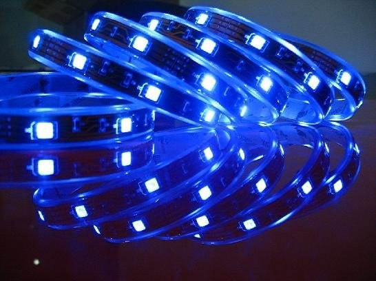 Blå LED-list med dubbelhäftande tejp, SMD, 30cm i gruppen BIL / Bil belysning / Dioder og lys / SMD LED-strips hos TP E-commerce Nordic AB (38-6016)