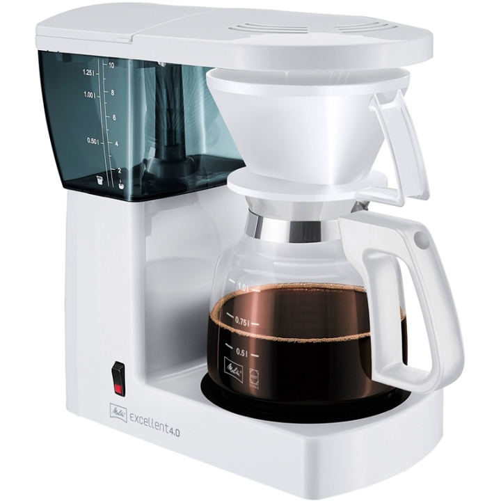 Melitta Excellent 4.0 Vit Kaffebryggar (21520) i gruppen HJEM, HUS & HAVE / Husholdningsapparater / Kaffe og espresso / Kaffemaskiner hos TP E-commerce Nordic AB (38-60504)