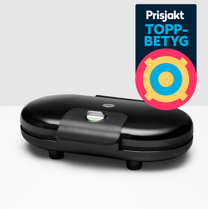 OBH Nordica Vaffeljern 6969 Select Dobbelt, Sort i gruppen HJEM, HUS & HAVE / Husholdningsapparater / Vaffeljern hos TP E-commerce Nordic AB (38-60577)