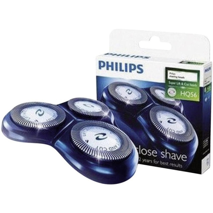 Philips Rakhuvud HQ56 (3 huvud) (HQ56/50) i gruppen SKØNHED & HELSE / Hår og styling / Barbering og trimning / Tilbehør til barbering hos TP E-commerce Nordic AB (38-60760)