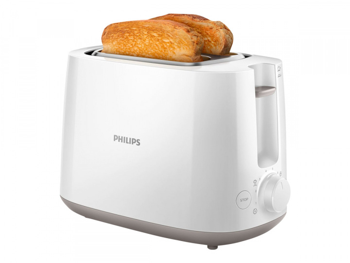 Philips HD2581 - Brödrost För 2 Skivor, Vit i gruppen HJEM, HUS & HAVE / Husholdningsapparater / Brødristere & Sandwich Makers / Brødristere hos TP E-commerce Nordic AB (38-60767)