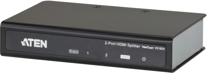 ATEN 2-ports HDMI-splitter for at dele billedet op til 2 skærme, 4k, i gruppen COMPUTERTILBEHØR / Kabler og adaptere / HDMI / VGA / DVI switche hos TP E-commerce Nordic AB (38-61278)