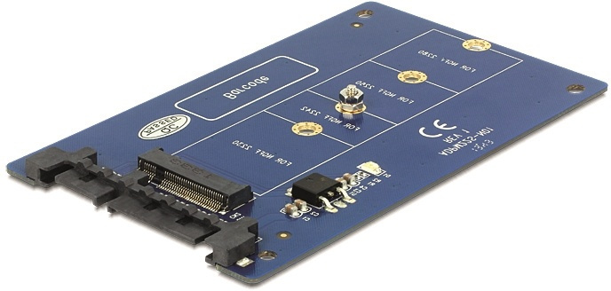 DeLOCK Adapter, interface konverter, SATA 22-pin til M.2 (NGFF), 6Gb/s i gruppen COMPUTERTILBEHØR / Computerkomponenter / Harddiske / Adaptere og tilbehør hos TP E-commerce Nordic AB (38-61410)