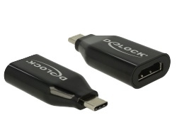 DELOCK Adapter USB Type-C male to HDMI female, 4K 60 Hz, black i gruppen HJEMMEELEKTRONIK / Kabler og adaptere / HDMI / Adaptere hos TP E-commerce Nordic AB (38-61438)