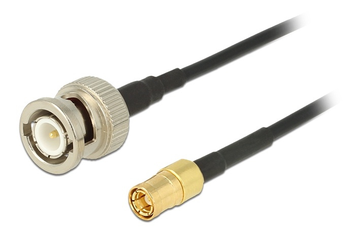 Delock Antenna Cable BNC Plug > SMB Plug RG-174 3 m i gruppen HJEMMEELEKTRONIK / Kabler og adaptere / Antennekabler og tilbehør / Antenne kabler hos TP E-commerce Nordic AB (38-61444)