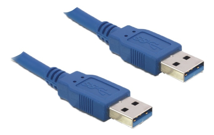 DeLOCK Delock Cable USB 3.0 Type-A male to USB 3.0 Type-A male,1m,blue i gruppen COMPUTERTILBEHØR / Kabler og adaptere / USB / USB-A / Kabler hos TP E-commerce Nordic AB (38-61454)