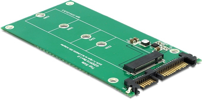 DeLOCK Adapter, interfacekonverter, SATA 22-pin til M.2 (NGFF), 6Gb/s, i gruppen COMPUTERTILBEHØR / Computerkomponenter / Harddiske / Adaptere og tilbehør hos TP E-commerce Nordic AB (38-61460)