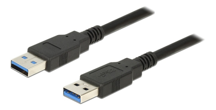 Delock Kabel USB 3.0 Typ-A Stecker > USB 3.0 Typ-A Stecker 1,0 m schwa i gruppen COMPUTERTILBEHØR / Kabler og adaptere / USB / USB-A / Kabler hos TP E-commerce Nordic AB (38-61465)