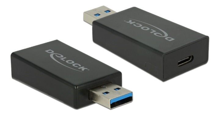 Delock Converter USB 3.1 Gen 2 USB-A Male to USB-C Female,10 Gbp,black i gruppen COMPUTERTILBEHØR / Kabler og adaptere / USB / USB-A / Adaptere hos TP E-commerce Nordic AB (38-61475)