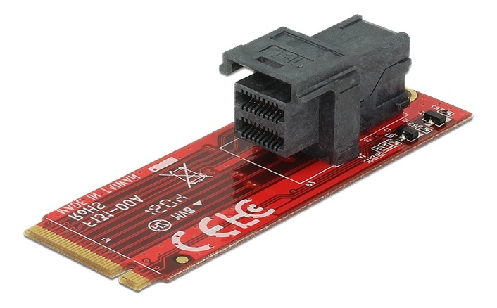 Adapter M.2 Key M >SFF-8643 NVMe i gruppen COMPUTERTILBEHØR / Computerkomponenter / Harddiske / Adaptere og tilbehør hos TP E-commerce Nordic AB (38-61478)