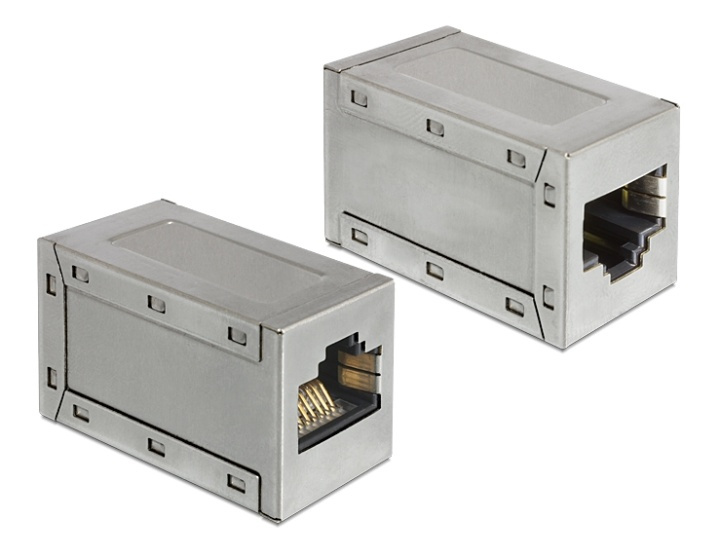 DeLOCK modular connector, 8P/8C, RJ45, shielded, for Cat 6A i gruppen COMPUTERTILBEHØR / Kabler og adaptere / Netværkskabler / Adaptere og samlemuffer hos TP E-commerce Nordic AB (38-61483)