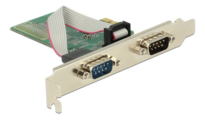 Delock PCI Express Card > 2 x Serial RS-232 i gruppen COMPUTERTILBEHØR / Netværk / Netværkskort / PCI Express hos TP E-commerce Nordic AB (38-61487)